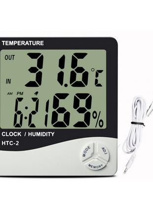 Настільний годинник Kronos HTC-2 з термометром та гігрометром ...