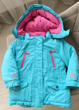 Куртка тепла курточка для дівчинки девочки теплая фліс флис 86 92