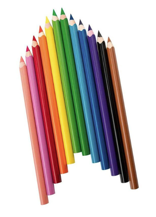 Набор детских цветных карандашей 12 шт.