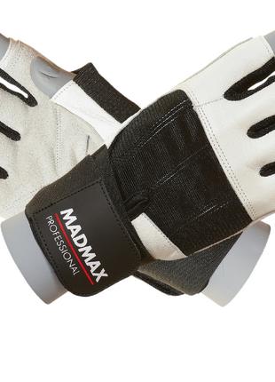 Рукавички для фітнесу MadMax MFG-269 Professional White XXL