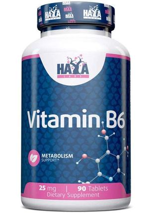 Витамин В6 Haya Labs Vitamin B6 25 mg 90tabl