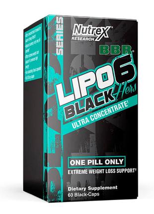 Жиросжигатель Nutrex Lipo-6 Black Hers Ultra Concentrate 60 caps