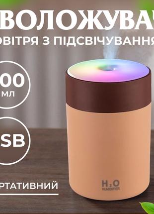 Увлажнитель воздуха для дома детский портативный USB 300 мл ар...