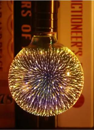 Лампа светодиодная 3 Вт, LED лампочка декоративная в виде феер...