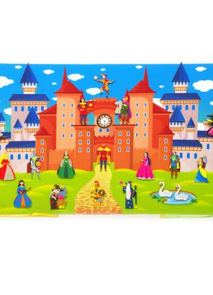Игровой коврик "Замок принцессы" 190013 фигурки на липучках