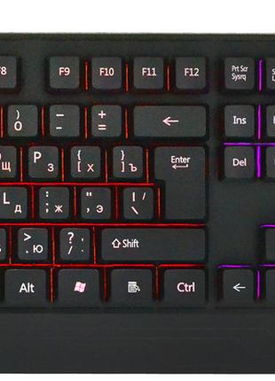 Проводная клавиатура + мышка UKC с подсветкой (4958)