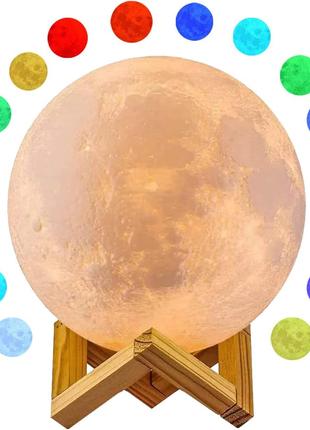 Светодиодный ночник луна Tigtak с 16 цветами ночник с настройк...