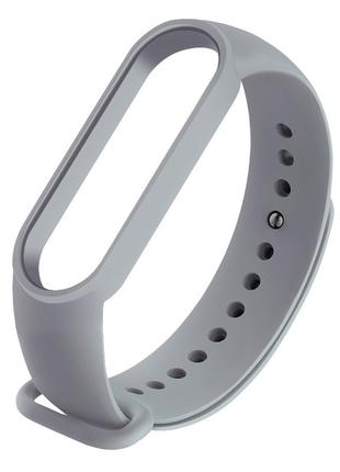 Ремешок для фитнес-браслета Xiaomi Mi Band 5, 6, 7 серый