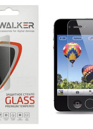 Защитное стекло Walker для Apple iPhone 4s (A1431, A1387) без ...
