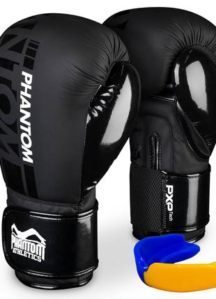 Боксерські рукавиці Phantom APEX Speed Black 12 унцій (капа в ...