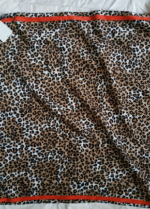 Женский шарф, платок леопард, леопардовый Зара, Zara