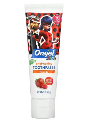 Зубная паста для детей Orajel Kids Miraculous Anticavity Fluor...