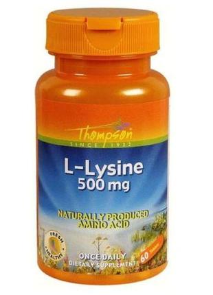 Л-Лизин Thompson L-Lysine 500 mg 60 Tablets