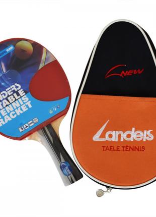 Ракетка для настольного тенниса Landers 5 star в чехле