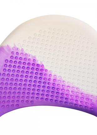 Шапочка для плавання на довге волосся GP-008-white-violet