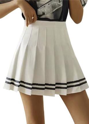 Спідниця в стилі Лоліта з шортами спідниця для тенісу S Білий