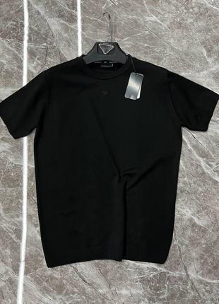 Мужская черная футболка Armani
