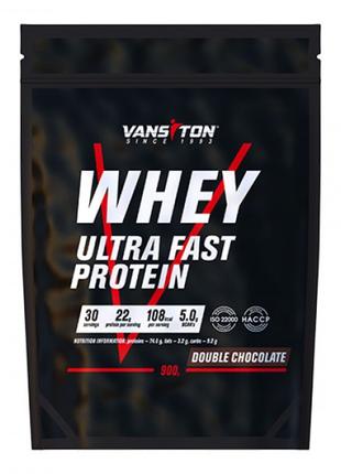 Протеїн Vansiton Ultra Protein 900 г (Подвійний Шоколад)