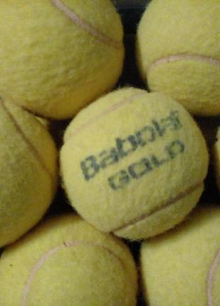 6 шт. Теннисные мячики б/у для массажа
