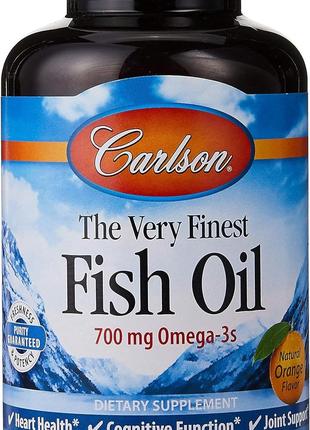 Омега-3 Carlson Labs The Very Finest Fish Oil 700 mg 120 Soft ...