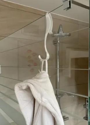 Гачок на скляну стіну душової кабіни (набір 3 шт).