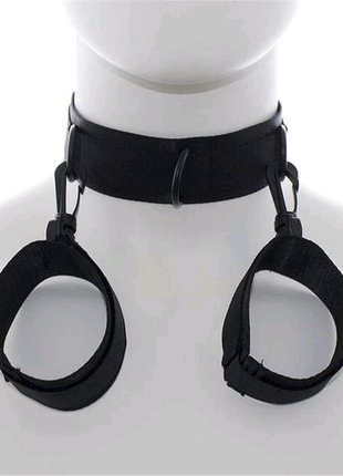 Бондаж нашийник+наручники БДСМ, садо мазо, бдсм