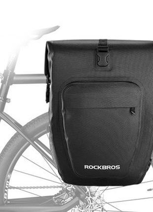 Велосипедная сумка на багажник (бок) светоотражающая ROCKBROS ...