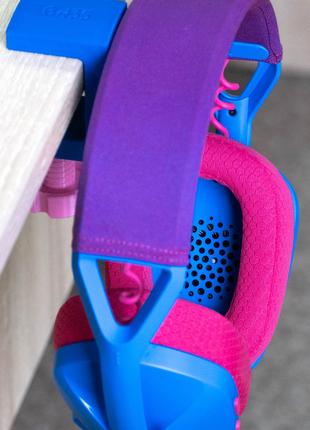 Держатель для наушников Logitech G435 Фиолетовый/Синий