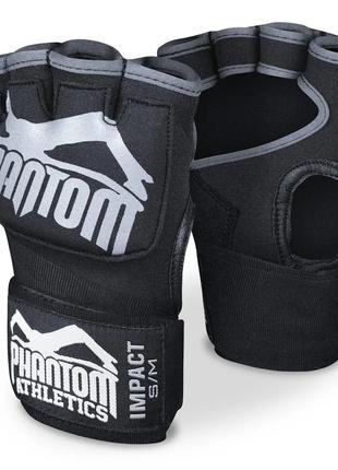 Бинты-перчатки Phantom Impact Gel, Black/Grey S/M