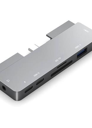 Хаб USB Type C oneLounge 1Drive Pro 7-in-1 для iPad Pro, Air к...