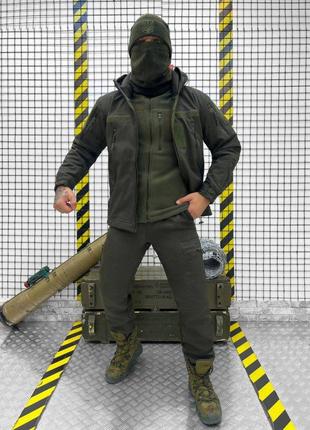 Тактичний костюм олива softshell софтшел у XL
