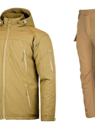 Комплект штаны тактические с курткою Soft Shell койот 2XL