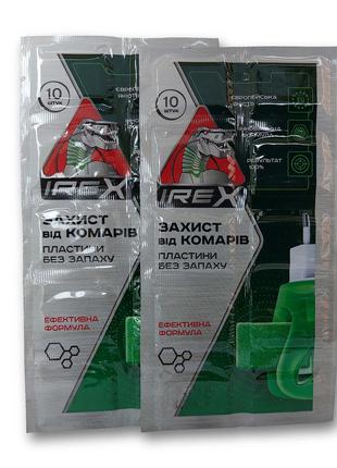 Пластины от комаров 10 шт, без запаха IREX (Айрекс) Польша