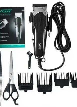 Дротова машинка для стриження волосся, з ножицями та щіткою VG...