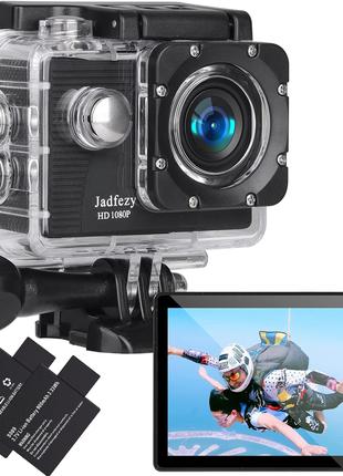 Экшн-камера Jadfezy FHD 1080P, 12 МП, подводная водонепроницае...