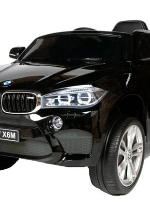 Детский электромобиль BMW X6M JJ2199 черный на пульте, електро...