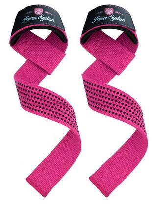 Лямки для тяги Power System PS-3420 G-Power Straps Pink