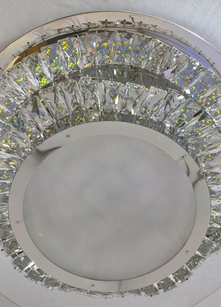 Люстра потолочная хрустальная LED с пультом C1784/500 Хром 18х50х