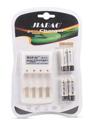 Зарядное устройство с АAА аккумуляторами (4 шт) Jiabao Digital...