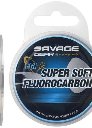 Флюорокарбон Savage Gear Super Soft EGI 25m 0.29mm 6.03kg Pink