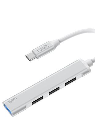 USB-Хаб HUB HAVIT HV-HB41, 3x USB 2.0 + 1x USB 3.0
