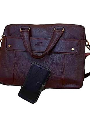 Мужской портфель сумка N5073 из натуральной кожи