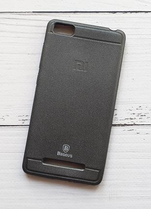 Чехол Xiaomi Mi 4c / Mi 4i для телефона (TPU Baseus) Black