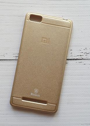 Чехол Xiaomi Mi 4c / Mi 4i для телефона (TPU Baseus) Gold