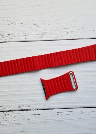 Ремінець Leather Loop Band Apple Watch 42mm Red