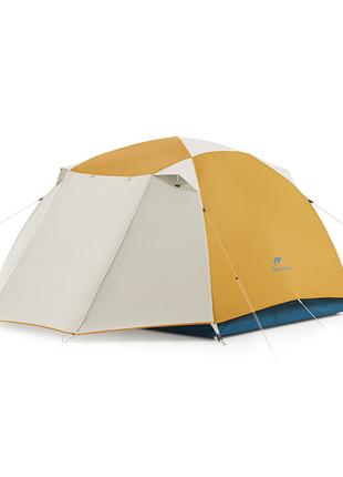 Желтая трехместная надувная палатка Naturehike CNK2300ZP024