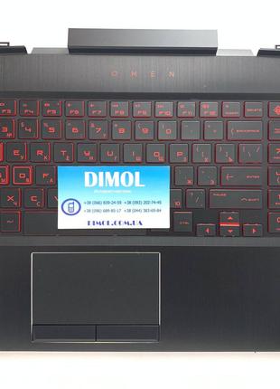 Панель HP Omen 15-DC series, rus, black, красная подсветка