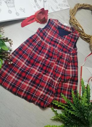 Платье на запах в шотландскую клетку для новогодней фотосессии...