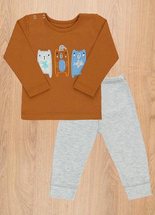 Костюм для малышей, набор кофта и штаны для мальчика младенца