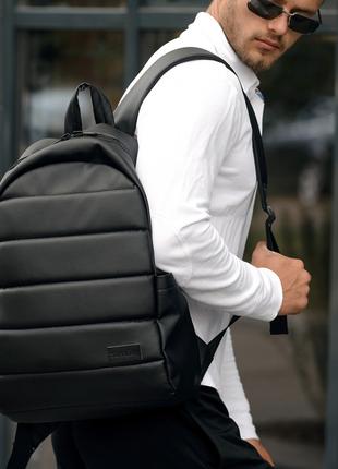 Городской рюкзак из эко-кожи черный повседневный ZARD LRT модный